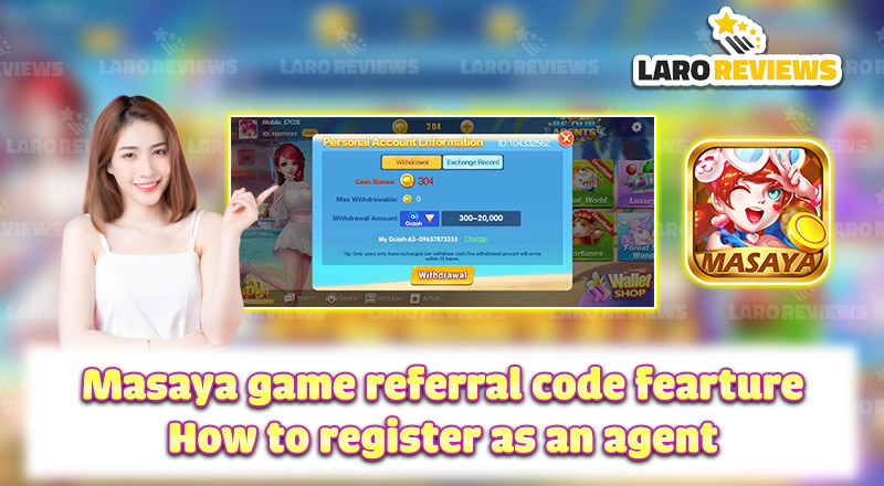 Instructions on how to receive referral code at masaya game