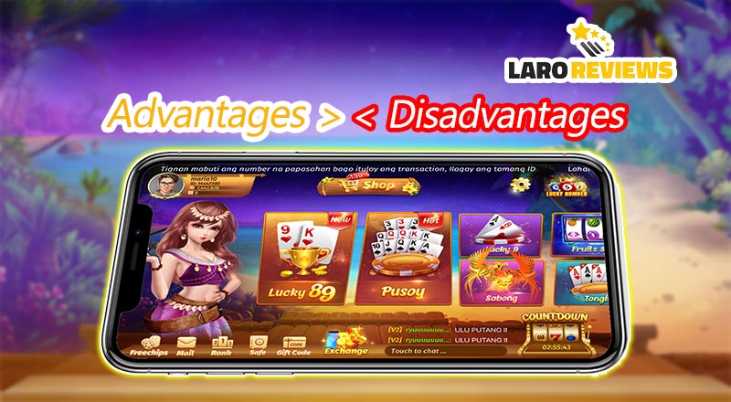 Mga advantage at disadvantage ng Big Win Casino sa ibang gambling apps.
