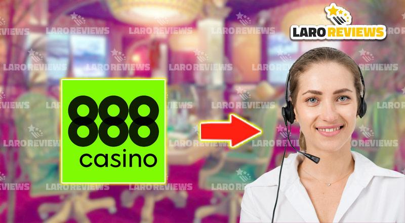 Lumapit sa customer support ng 888 Casino.