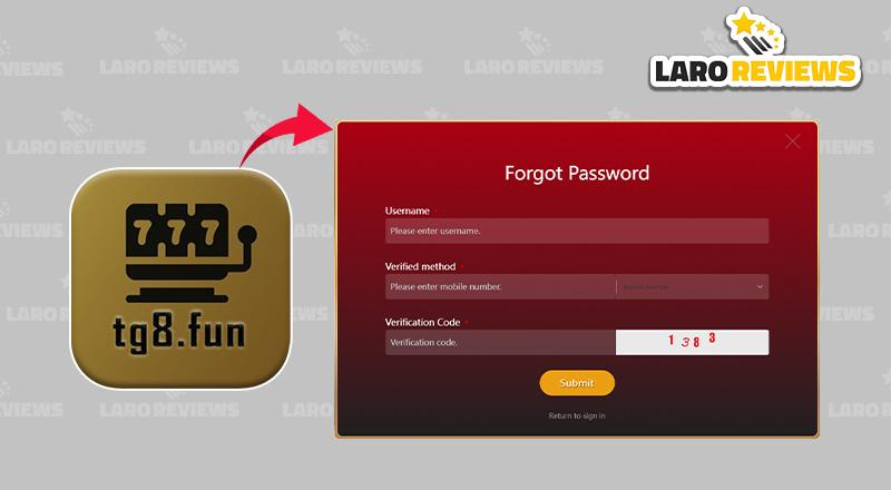 Gumamit ng unique combination ng password sa TG8 Fun register.