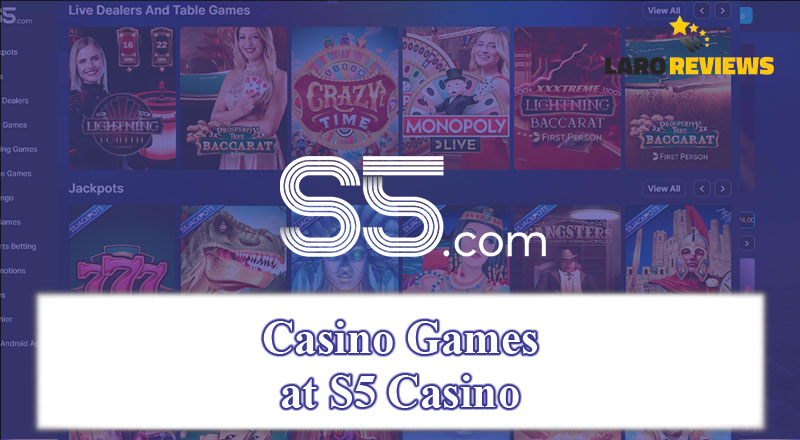 Tuklasin ang mga larong matatagpuan sa S5 Casino.